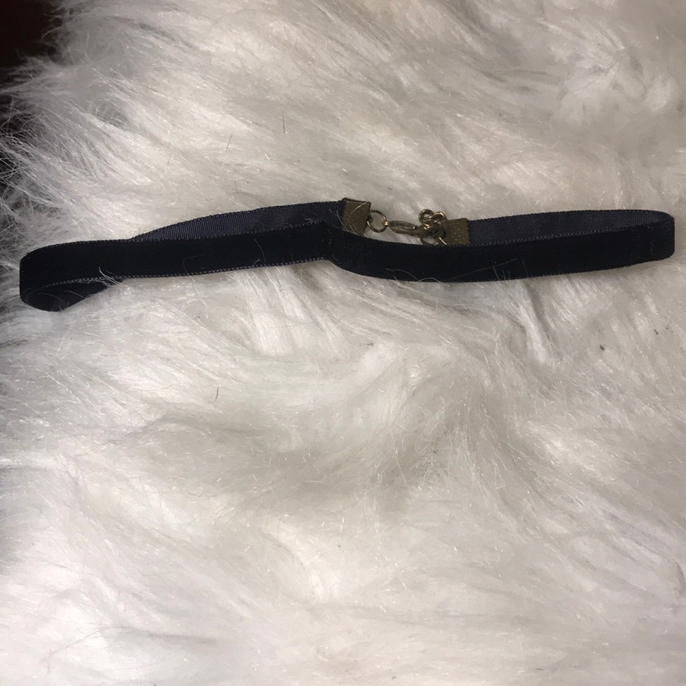 Black suede adjustable choker